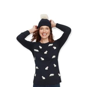 Talbots women's mini polar bear sweater
